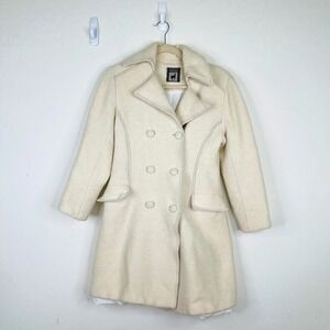 Peruvian Imports Womens 100%‎ Baby Alpaca Peacoat Size S Double Button Up Lined